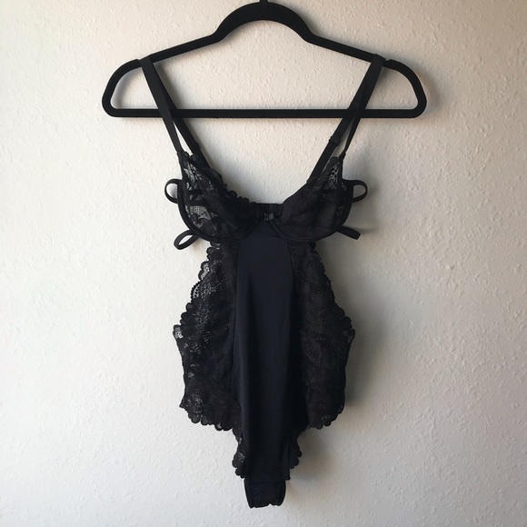 Blush “Smolder” Underwire Teddy Bodysuit, XS - Picture 3 of 13